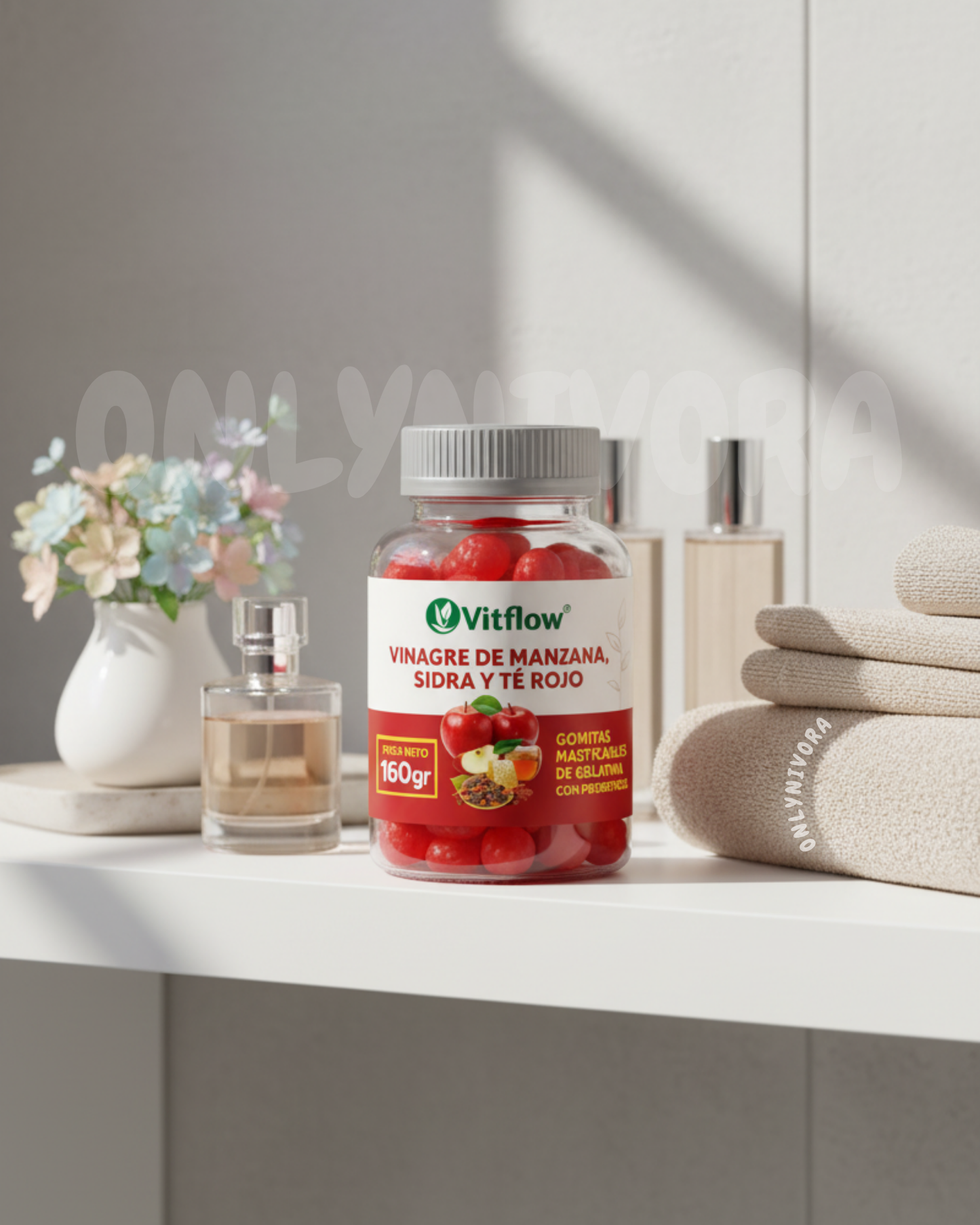 Gomas Vitflow® con vinagre de Manzana, Sidra y Te rojo